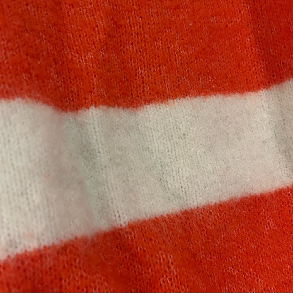 COPY Orange and White Striped Sweater - Picture 2 of 3